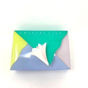 NWT Pola Crystal Lily Gift Set 3.5 oz/ Each Ginza Tokyo Japan Soap Bars Dish